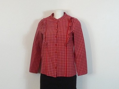   Hemd/Bluse 100% Baumwolle rot mit langen Ärmeln - Größe 1 - Der kleine Stern