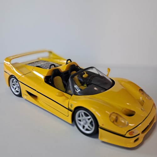 1:18 FERRARI F50 LJ520 MAISTO SPECIAL EDITION 1995 JAUNE neuf avec boite - Foto 15 di 17
