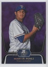 2012 Bowman Platinum Prospects Retail Purple Refractor Martin Perez #BPP34 0w7