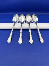 Oneida Community SATINIQUE Stainless Soup Spoon Satin Silverware Flatware Lot 4