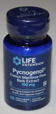 Life Extension Pycnogenol, French Maritime Pine Bark Extract 60 Caps Exp 08/26
