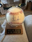Nolan Ryan Signed Baseball Autograph MLB All-Time Strikeout King Rawlings Ball