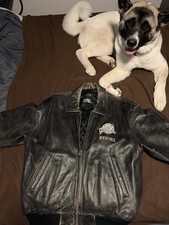 Vintage Rare Planet Hollywood Leather Jacket Medium Beverly Hills Logo
