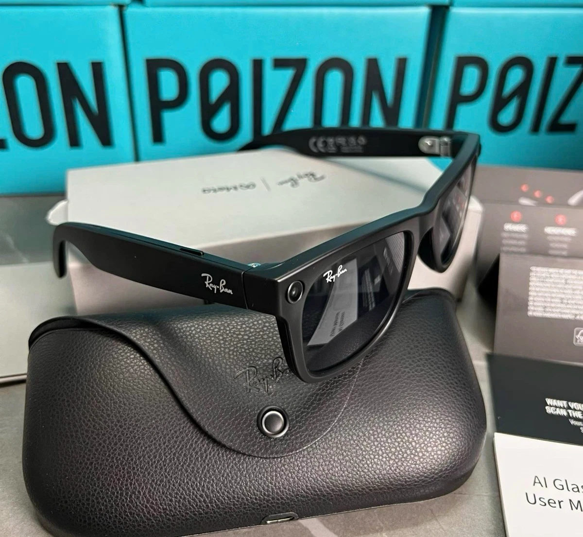 Ray-Ban  Wayfarer スマートグラス ブラウン 純正ケース 25+ Ray-Ban Wayfarer Cases for sale | Updated Oct 2026