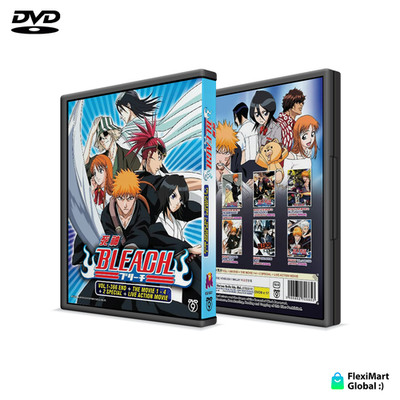 Anime DVD Bleach Complete Series Vol.1-366 END + 4Movies + 2SP + Live Action