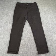 Juicy Couture Jeans Women  s 16 Black Tapered Y2K Stretch Minimalist Goth Casual