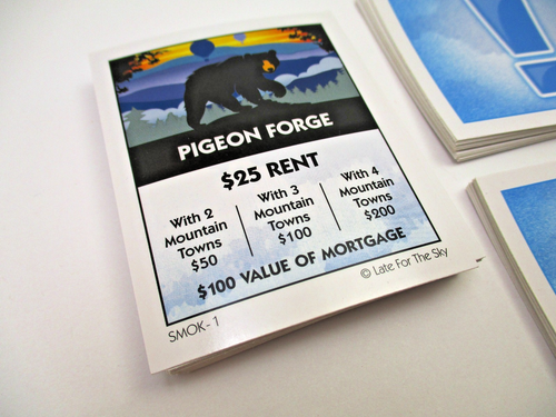 Monopoly Smokies Opoly DEEDS Chance Comm Chest Big Fun Great Smoky Mountains - Picture 2 of 7