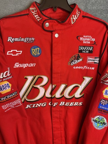 Dale Earnhardt Jr Chase Authentics Driver Line Budweiser rote Jacke Größe 2X lesen - Bild 3 von 19