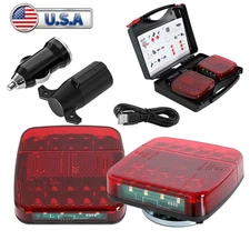 Wireless Magnetic LED Trailer Lights Agricultural Tractor Farm Digger Truck Boat