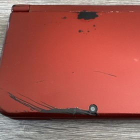 Nintendo New 3DS XL Console With Charger Red. Cosmetic Damage Tested And Working