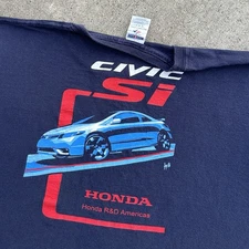 VTG Honda Civic T-Shirt Si R&D Street Racing 2000s Y2K Rare Car  Jerzees XL Boxy