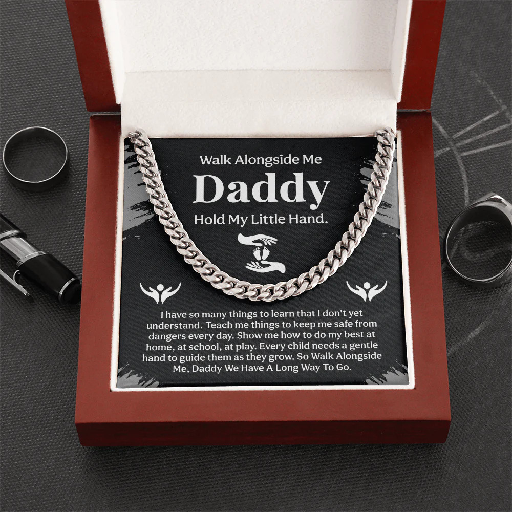To my Daddy Cuban Link Chain for new or dad of young kids image 8