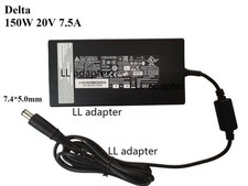 Genuine Delta 150W 20V 7.5A ADP-150CH D for MSI/Clevo 7.4 5.0mm Pin AC Adapter