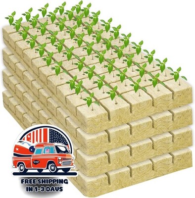 Cubos de cultivo de lana de roca para jardín hidropónico de torre (4 láminas) US