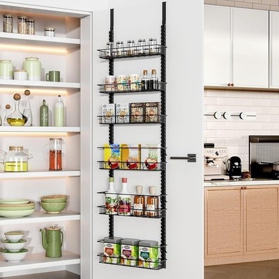 Over Door Pantry Organizer Multi-purpose Spice Rack Adjustable Storage Solution
