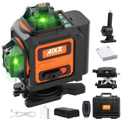 16 Lines Laser Level 4D Kreuzlinienlaser Nivellierlaser 360 ° wasserwaage 2xAkku