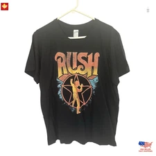 Trending Vintage Style Rush T-Shirt Men’s Rock Band Retro Concert Tee
