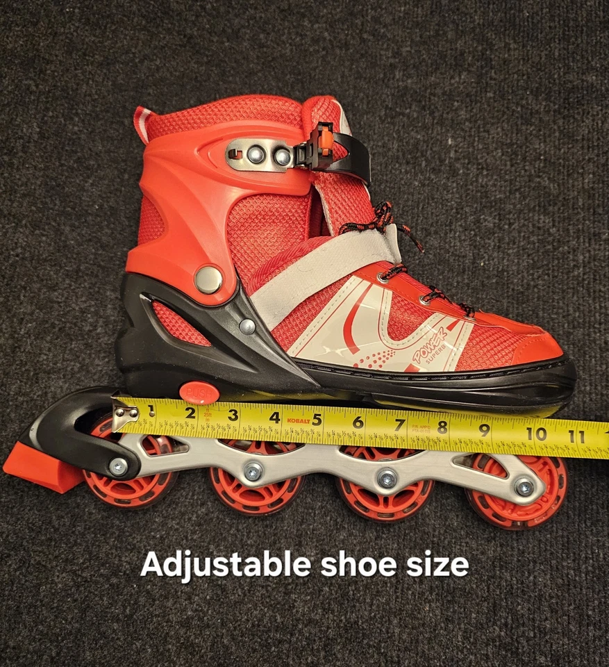 Sapatos ajustáveis patins lâminas em linha para crianças de 8 a 12 anos meninos e meninas - Imagem 3 de 4