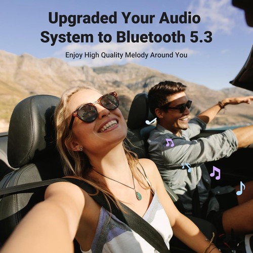 UGREEN Adaptateur Aux vers Bluetooth 5.3 Récepteur 3.5mm pour Voiture Argent - Photo 3 sur 9