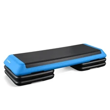 Adjustable Aerobic Step Platform Exercise Step, Blue