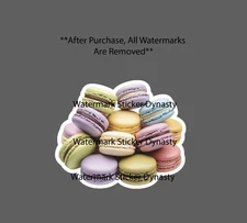 Macron Sticker Waterproof Decal Food Dessert France French Sugar Gift NEW