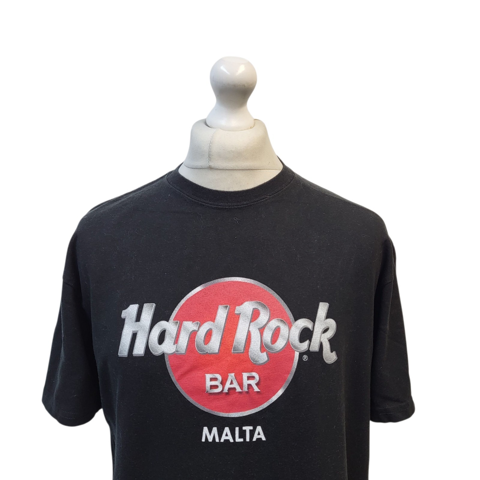Hard Rock Cafe Malta Black Bar T-Shirt UK Men's Size Large FF748 image 3