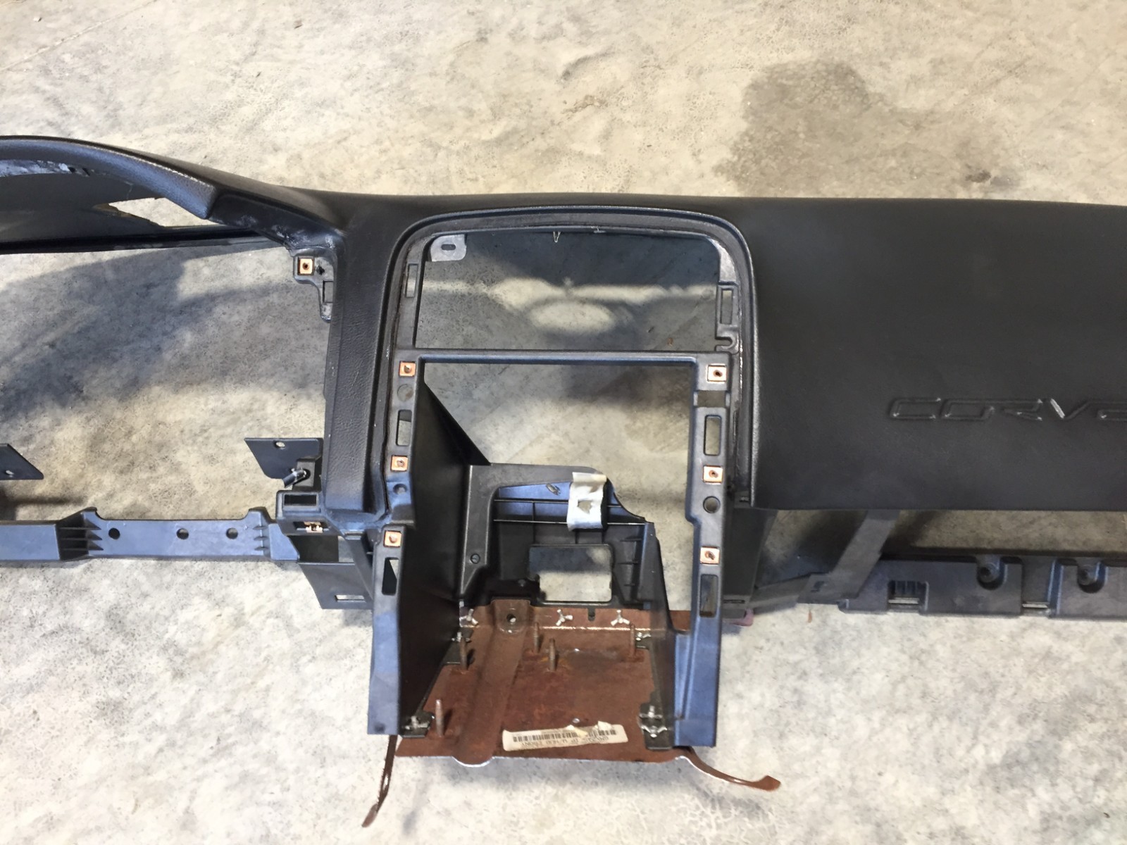 05-13 CHEVROLET CORVETTE C6 DASH DASHBOARD INSTRUMENT PANEL BLACK OEM 0830 A