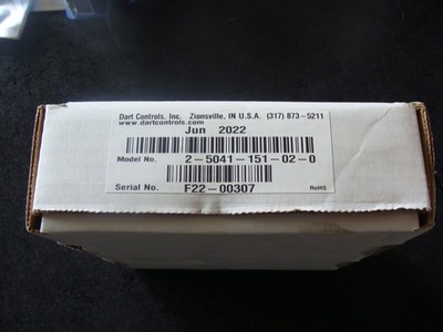 New Dart Control Inc., model# 2-5041-151-02-0. Made in USA.