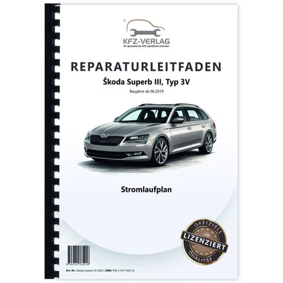 SKODA Superb Typ 3V ab 2019 Schaltplan Stromlaufplan Pläne Werkstatthandbuch - Bild 1 von 4