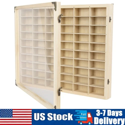 60 Grids Wheels Car Model Display Cabinet for Diecast Car Matchbox 1/64 Shelf