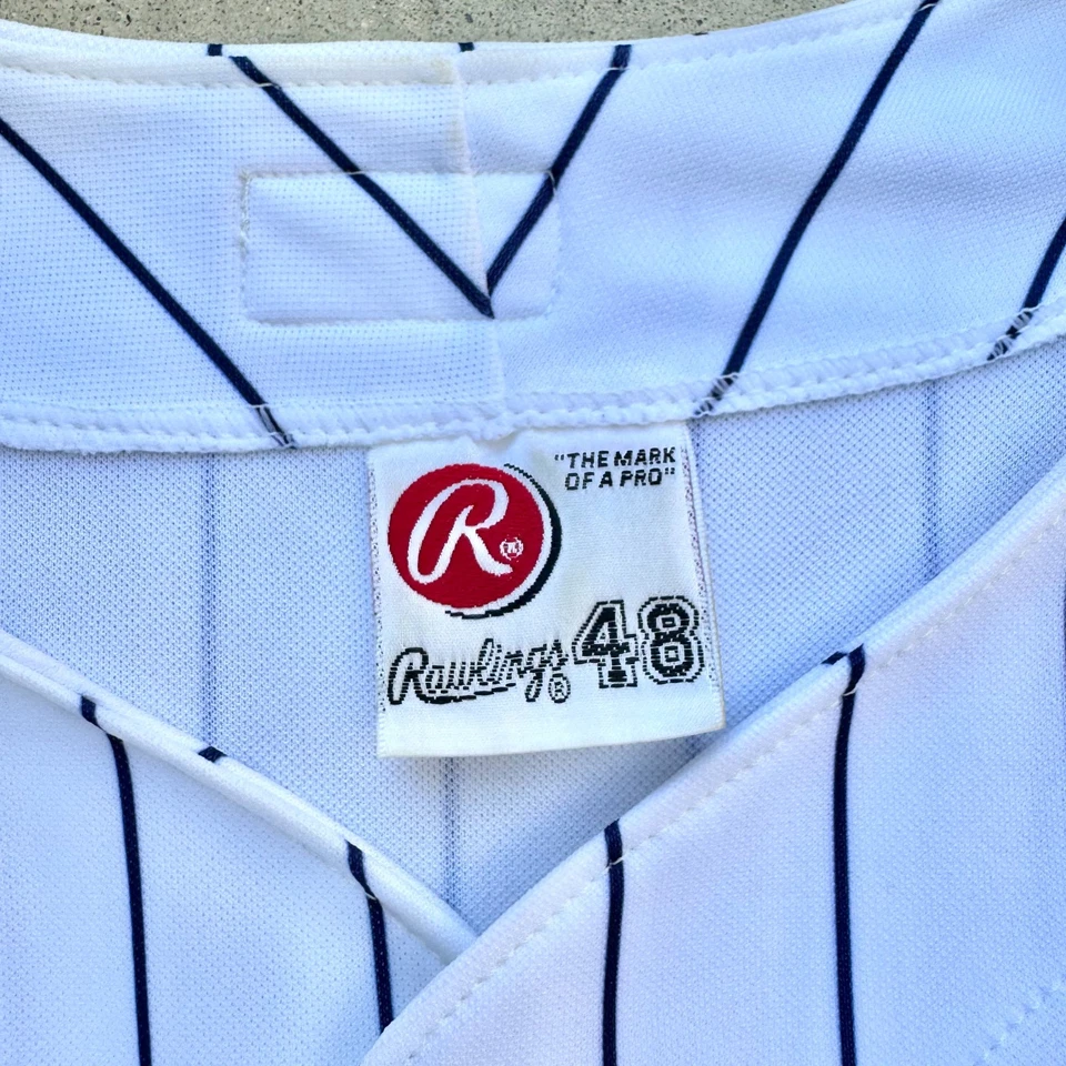 Rawlings Rare Anaheim Angels 2001 Home Baseball Jersey 100 Season Patch 48 - Image 3 of 4