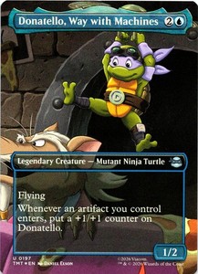 Donatello, Way with Machines (Borderless) Foil #197 - Teenage Mutant Ninja Turtles MTG