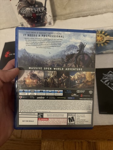Witcher 3: Wild Hunt PS4 CIB con tutti gli extra - PlayStation 4 testato SPEDIZIONE GRATUITA - Foto 2 di 7