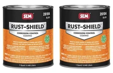 SEM 28104 Rust Shield 2.8 VOC Black Corrosion Control Coating (2 Quarts)