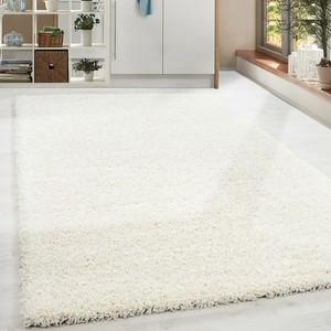 Shaggy Hochflor Langflor Gunstige Creme Teppiche Wohnzimmer Versc