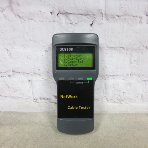 SC8108 Network Tester Meter RJ45 Cat5e Cat6 UTP Unshield LAN Cable Tester