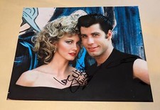Olivia Newton-John & John Travolta REAL hand SIGNED Photo #1 COA Grease