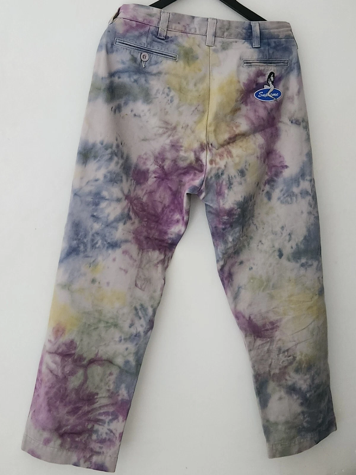 Pantalon chino SS21 Supreme Pin Up taille 30 W30 L30 pantalon tie dye pantalon travail