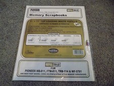 Pioneer 8 1/2 X 11  Memory Book Refill Pages 5 Pack RW-85 White