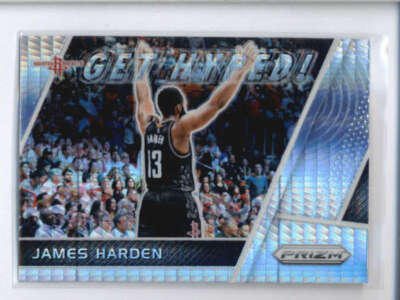 JAMES HARDEN 2017/18 PANINI PRIZM #GH-JH GET HYPED! HYPER PRIZMS PARALLEL AJ6241