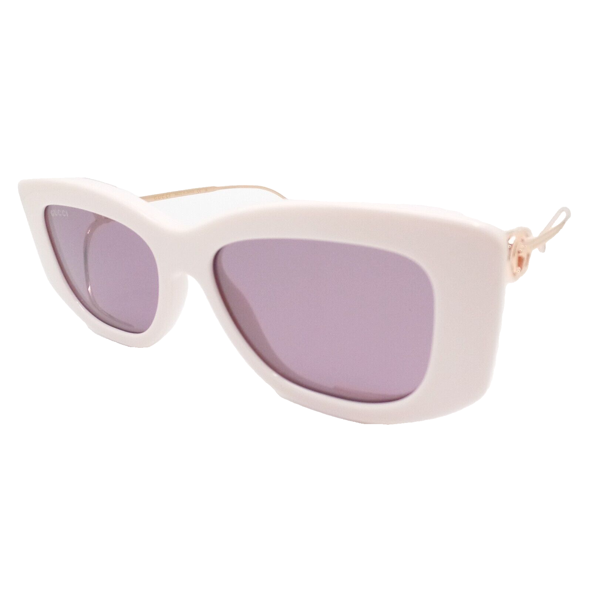 Gucci GG1566S 003 Ivory Rose Gold Violet New Sunglasses  display picture 3