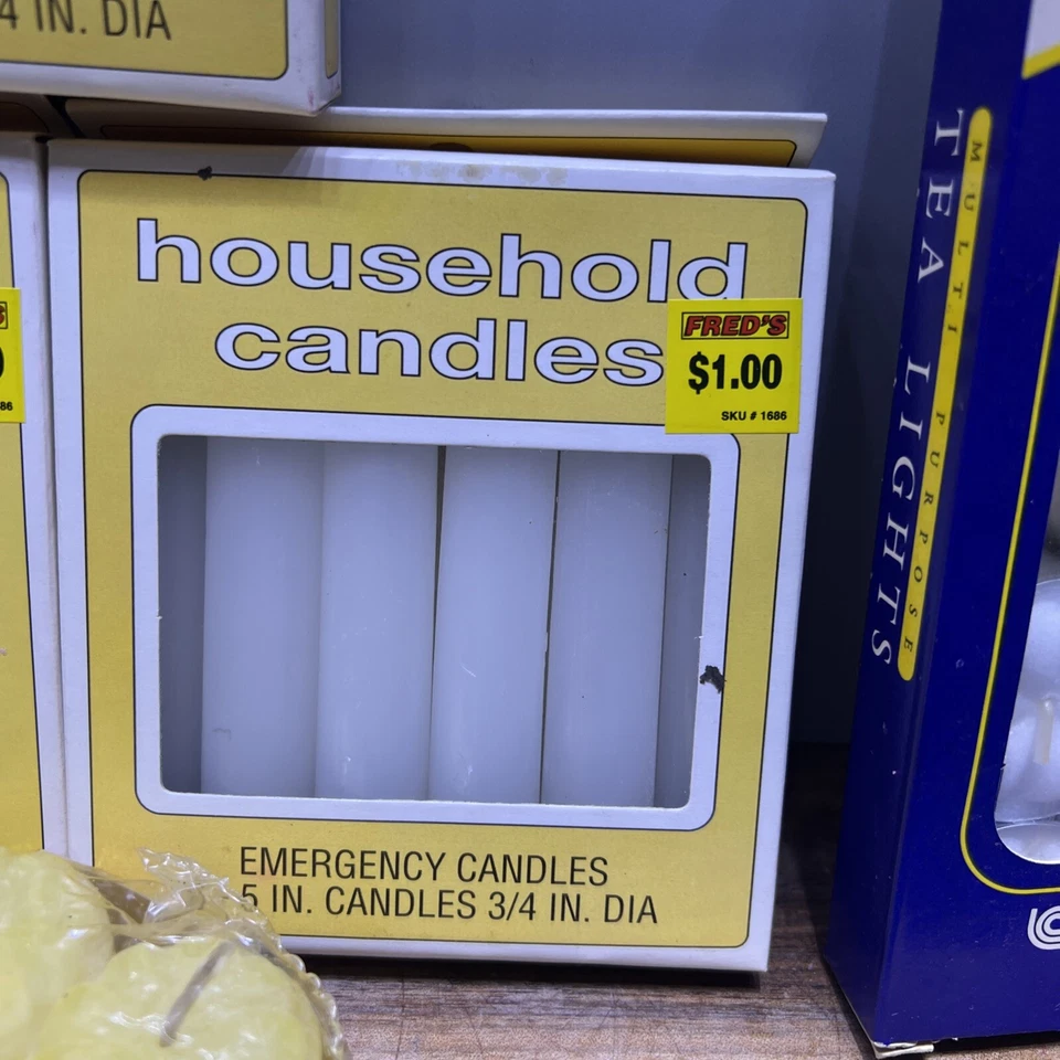 Lote De Colección Luces De Té Candle-lite, Fred’s Velas De Emergencia Votivas Girasol Foto 4 de 4