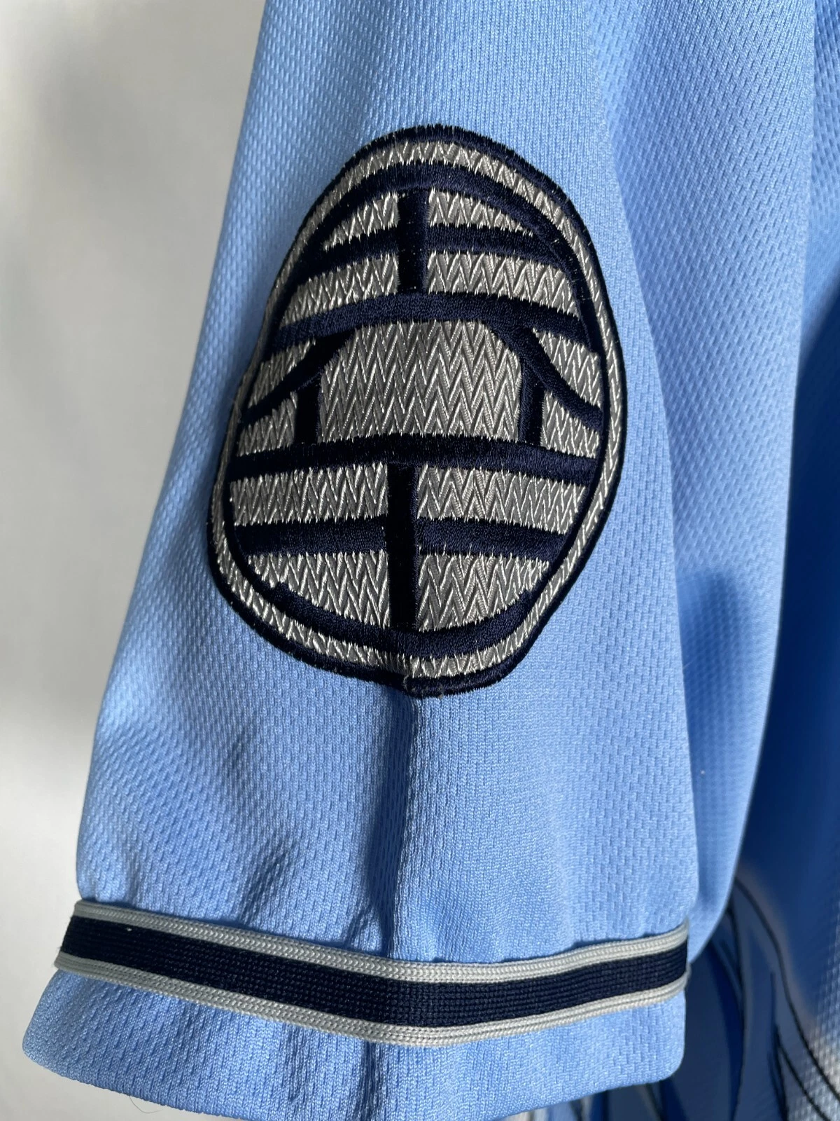 VTG 2001 Dragon Ball Z Funimation Production Blue Baseball Jersey