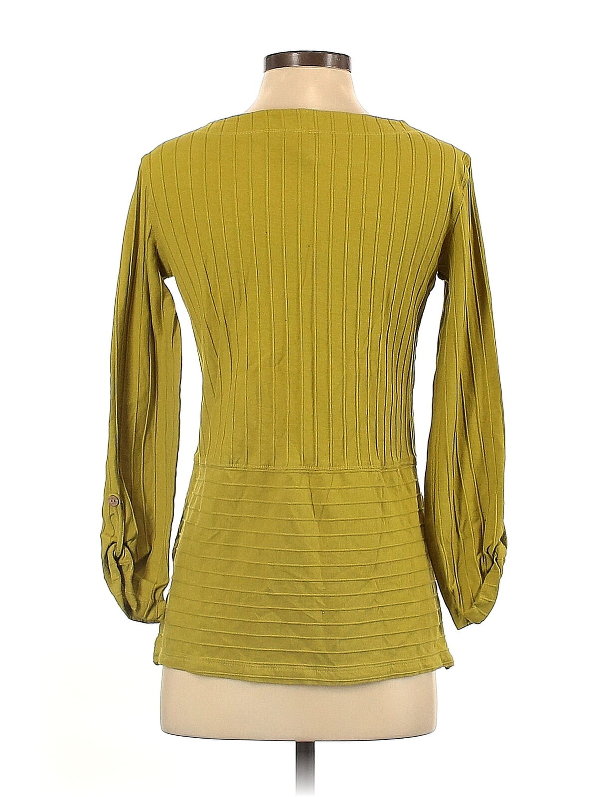 MULTIPLES Women Yellow Long Sleeve Top XS - image 2