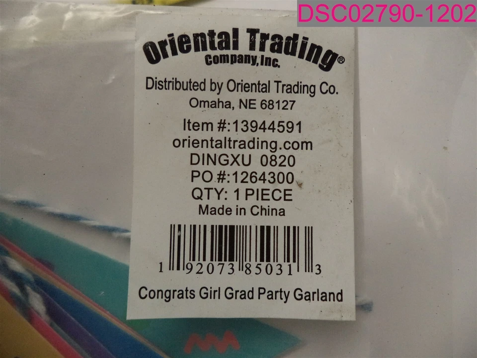 CANTIDAD = 2; Guirnalda Fiesta Graduación Decoración Multicolor 13944591 Felicidades Niña Graduación Foto 2 de 3