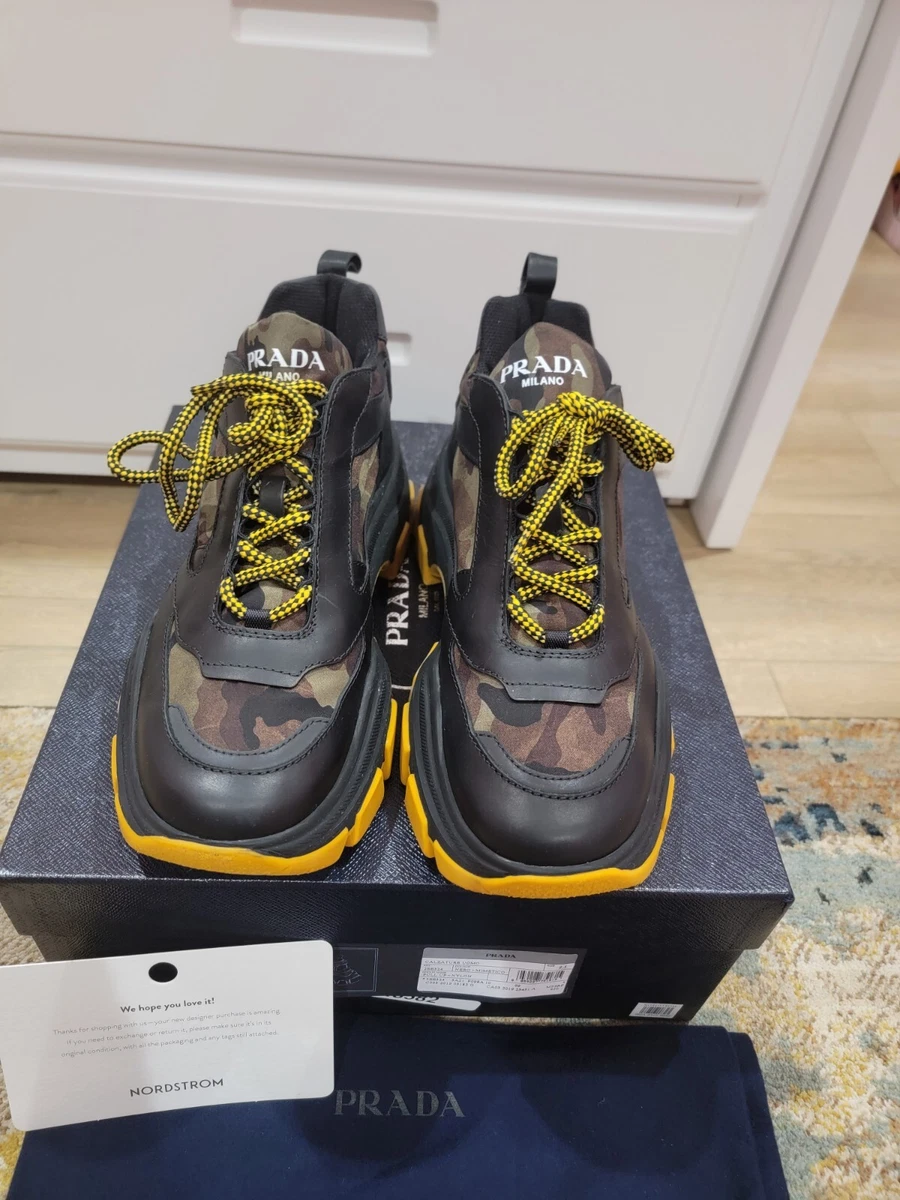PRADA Boots 'Camouflage' Orange w/Camouflage Combo with Box!!! Rare!!!