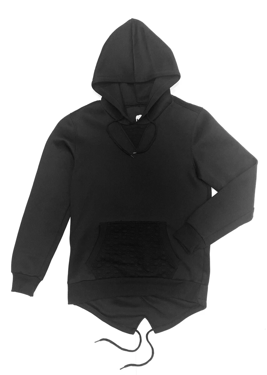 Asymmetric hem hoodie sale