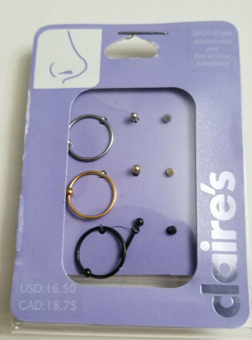 Claire's Accessories Nose Ring Piercing BRAND NEW