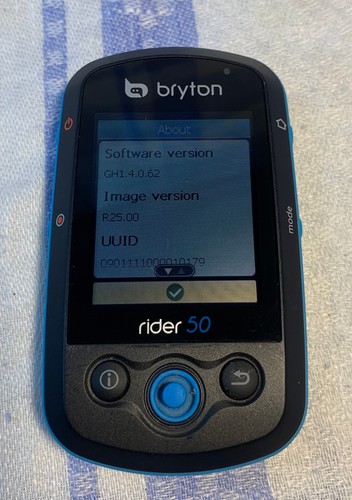 Bryton Rider 50 GPS Cycling Bike Computer - Unit only - Picture 8 of 13