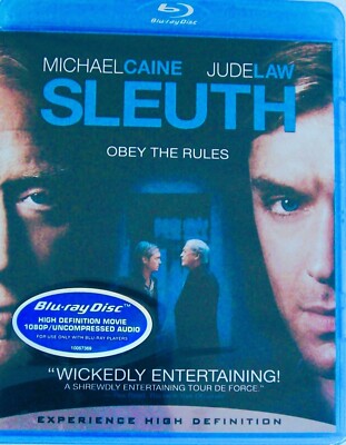 Sleuth A Deadly Duel of Wits (Blu-ray, 2008) Jude Law, Michael